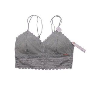 NEW Danskin Padded Unlined Lace Bralette Green Size S DS5357